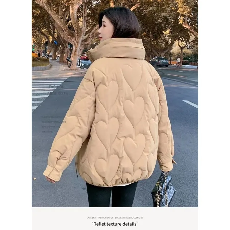 Oversized Parkas Women Autumn Winter Jackets 2023 Korean Streetwear Windproof Thick Warm Puffer Jacket Hooded Buttons Coat