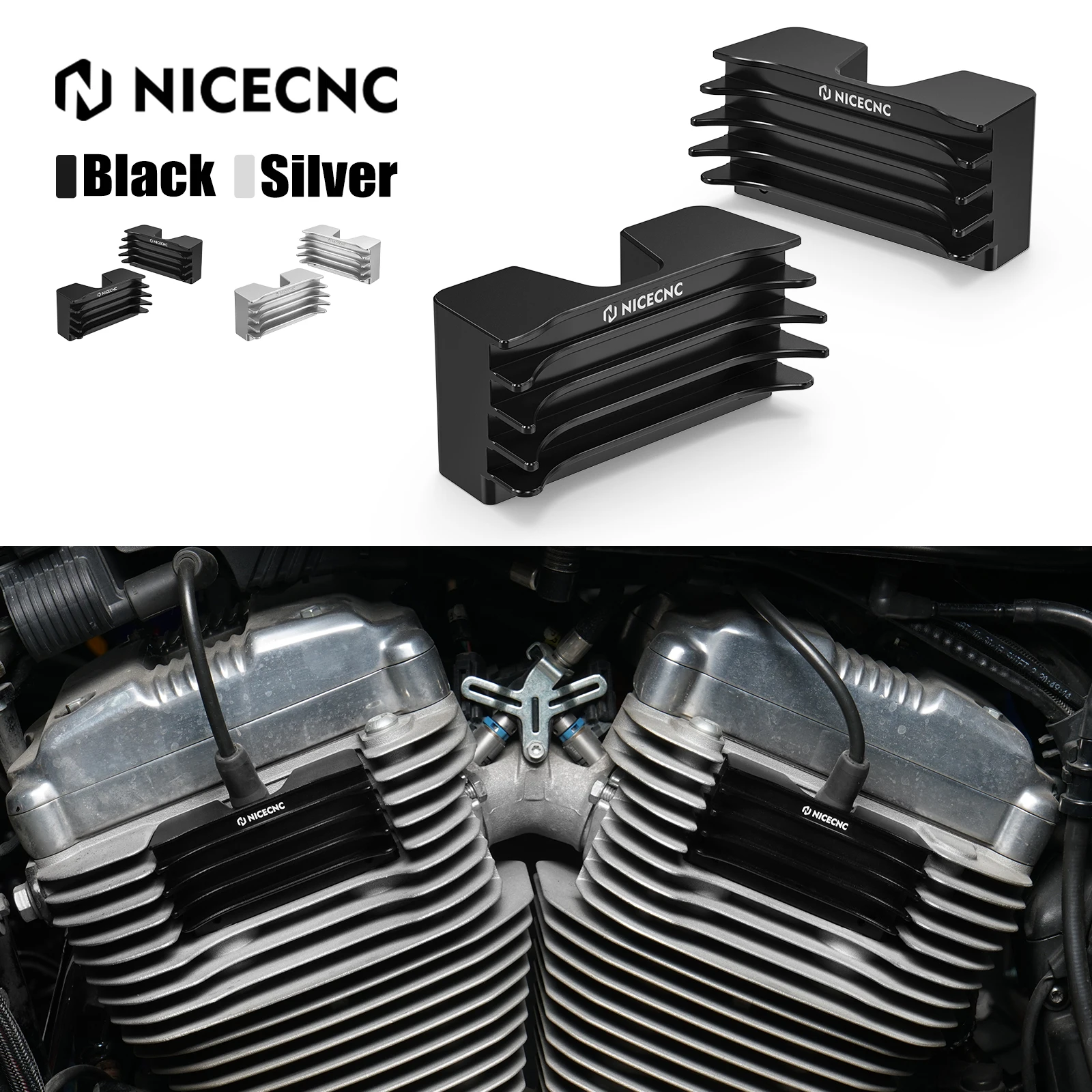 For Harley Sportster 883 1200 2004-2022 Spark Plug Decorative Cover Iron 883 XL883N Iron 1200 XL1200NS Seventy Two XL1200V