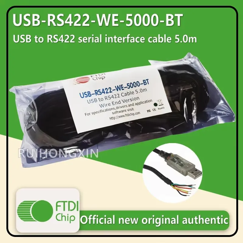 

USB-RS422-WE-5000-BT USB to RS422 serial interface cable 1.8m 12Mbps 3MBaud FTDIchip official new original authentic