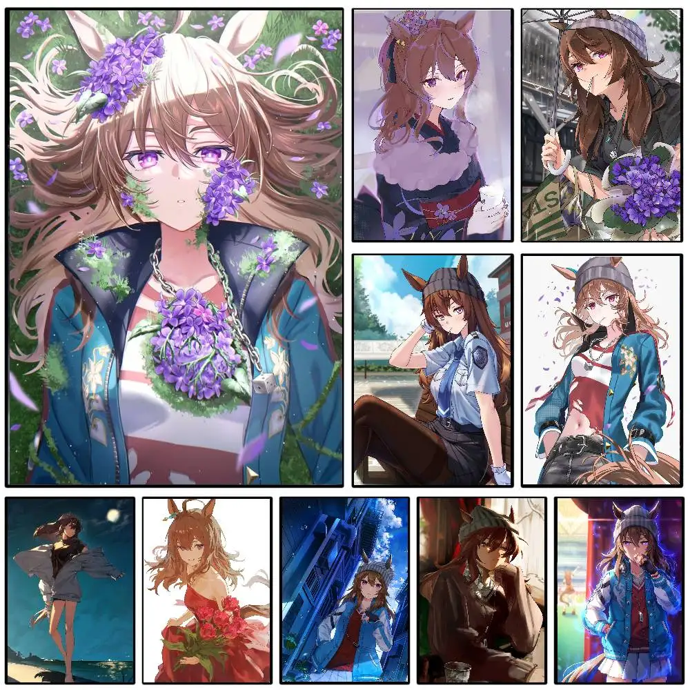 Nakayama Festa Uma Musume Posters Living Room Bar Cafe Quality Canvas Vintage Style Comics Painting Art Home Wall Decor Picture