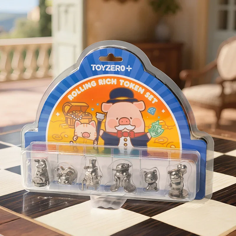 

TOYZERO LuLu Rich Pig Action Chess Piece Series Anime Action Figure Guess Bag Ornament Figurines Desktop Dolls Model Gift