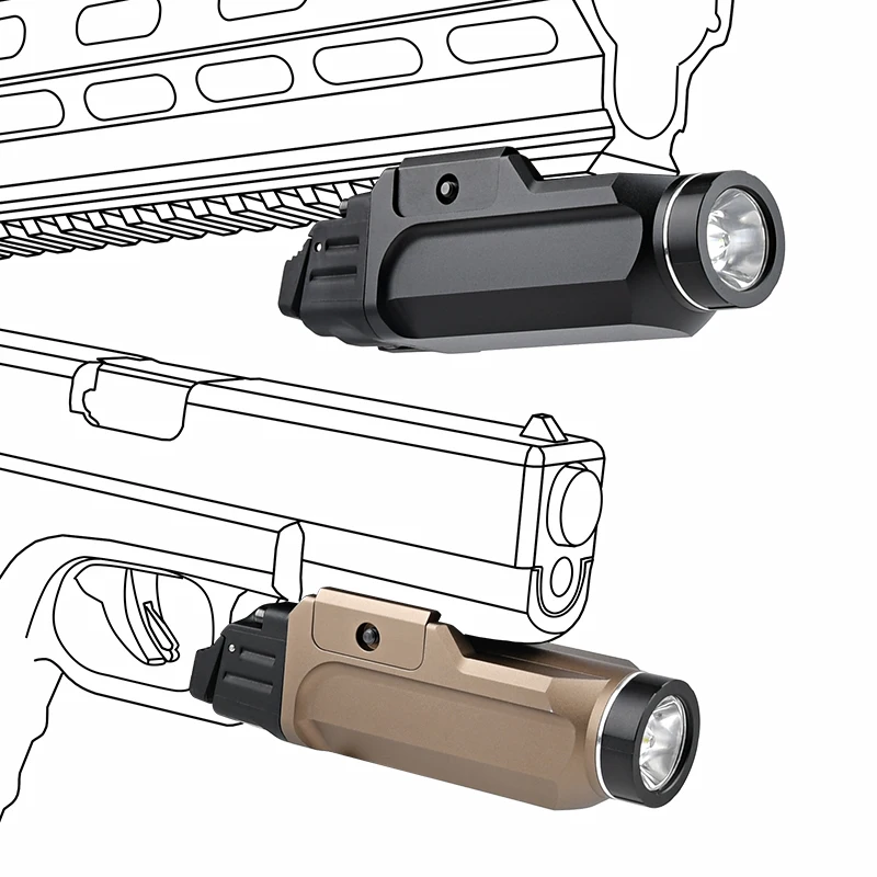 WADSN TR-9 táctico Falshlight Scout pistola luz Glock 19 17 pistola Airsoft accesorios arma caza militar TLR9 para riel de 20mm