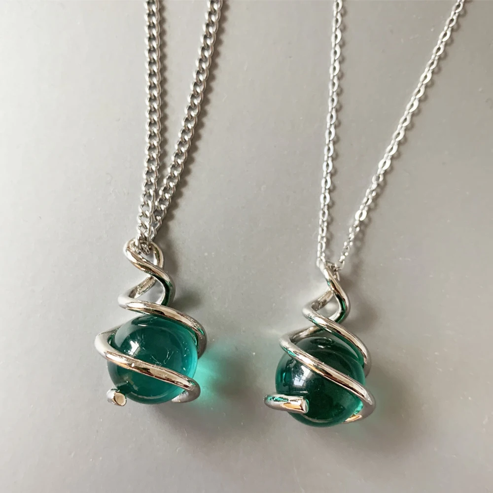 Sage Healing Orb Necklace, Jewelry For Women, Fashion Gamer Accessories, Valorant Inspired, Silver Plated, Sage Necklace, Gift