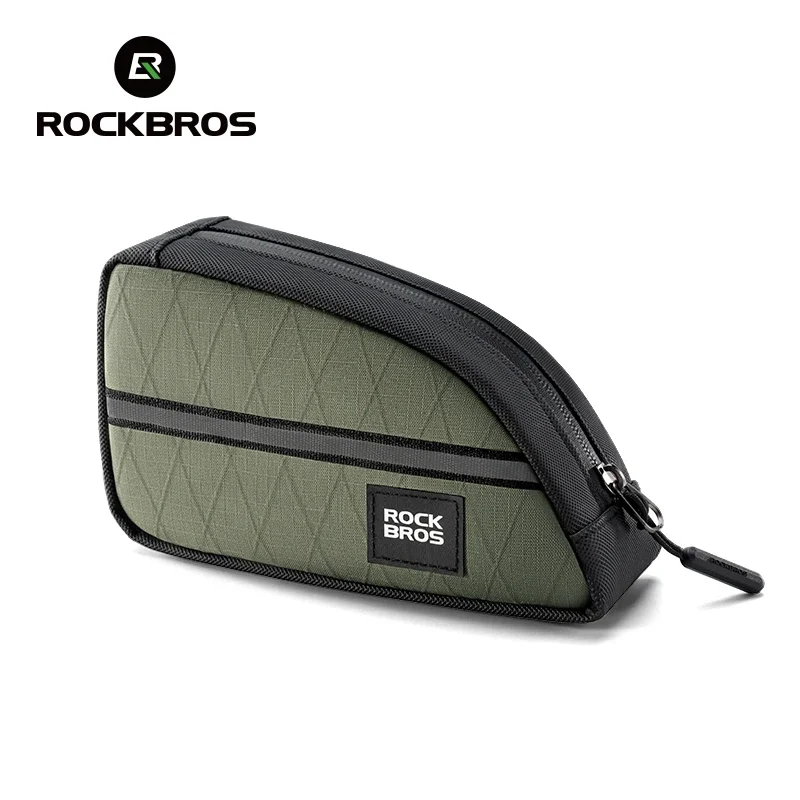 ROCKBROS Cycling Bag 0.8L For Brompton Bike Ultralight Top Front Tube Frame Triangle Bag Lengthened Design Bike Bag Accessories