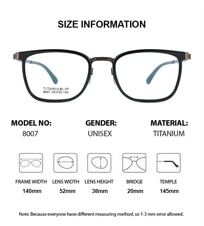 Chashma-نظارات طبية بصرية للرجال والنساء ، إطار من التيتانيوم ، منظر عالي الجودة ، معابد مرنة للغاية ، الموضة
