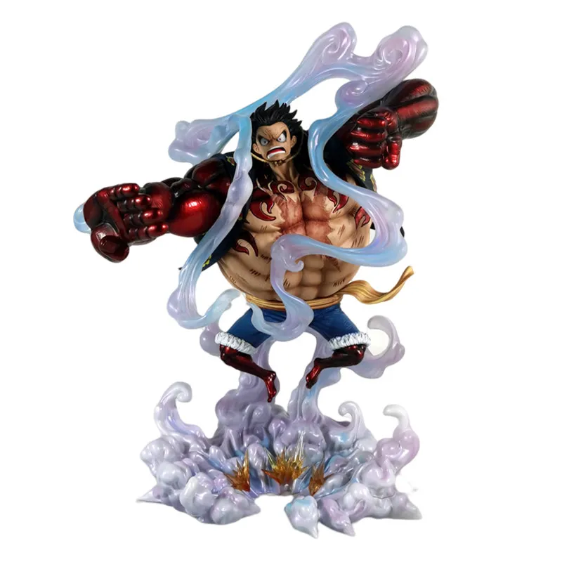 JT One Piece Monkey D Luffy Gear 4 Onigashima GK Statue Anime Trendy Toy Action Figure Collectible Desktop Ornament High 38cm view 5