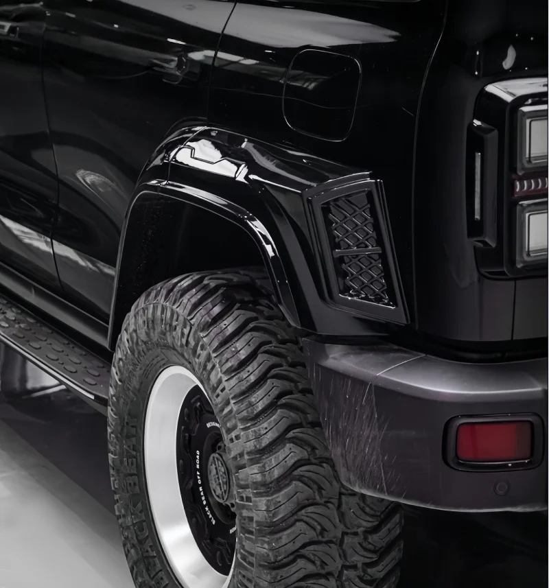 عجلة السيارة الحاجب ملصق مزخرفة صالح ل GWM خزان 300 2021-2025 تعديل السيارات عجلة الحاجب المضادة للخدش واقية ملصق #5