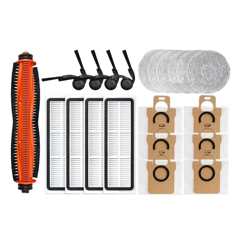 

CKFAM-For Robot Vacuum Cleaner Accessories 5 PRO/OV21CN Main Side Brush HEPA Filter Mop Cloth Dust Bags Replacement Parts