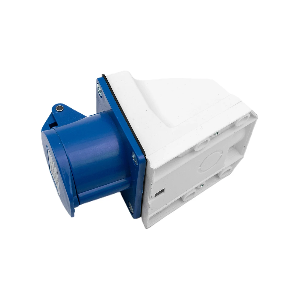 

16A IP44 Водонепроницаемая розетка + вилка 3-жильная латунная колонна Корпус из огнестойкого материала для заводской конфигурации