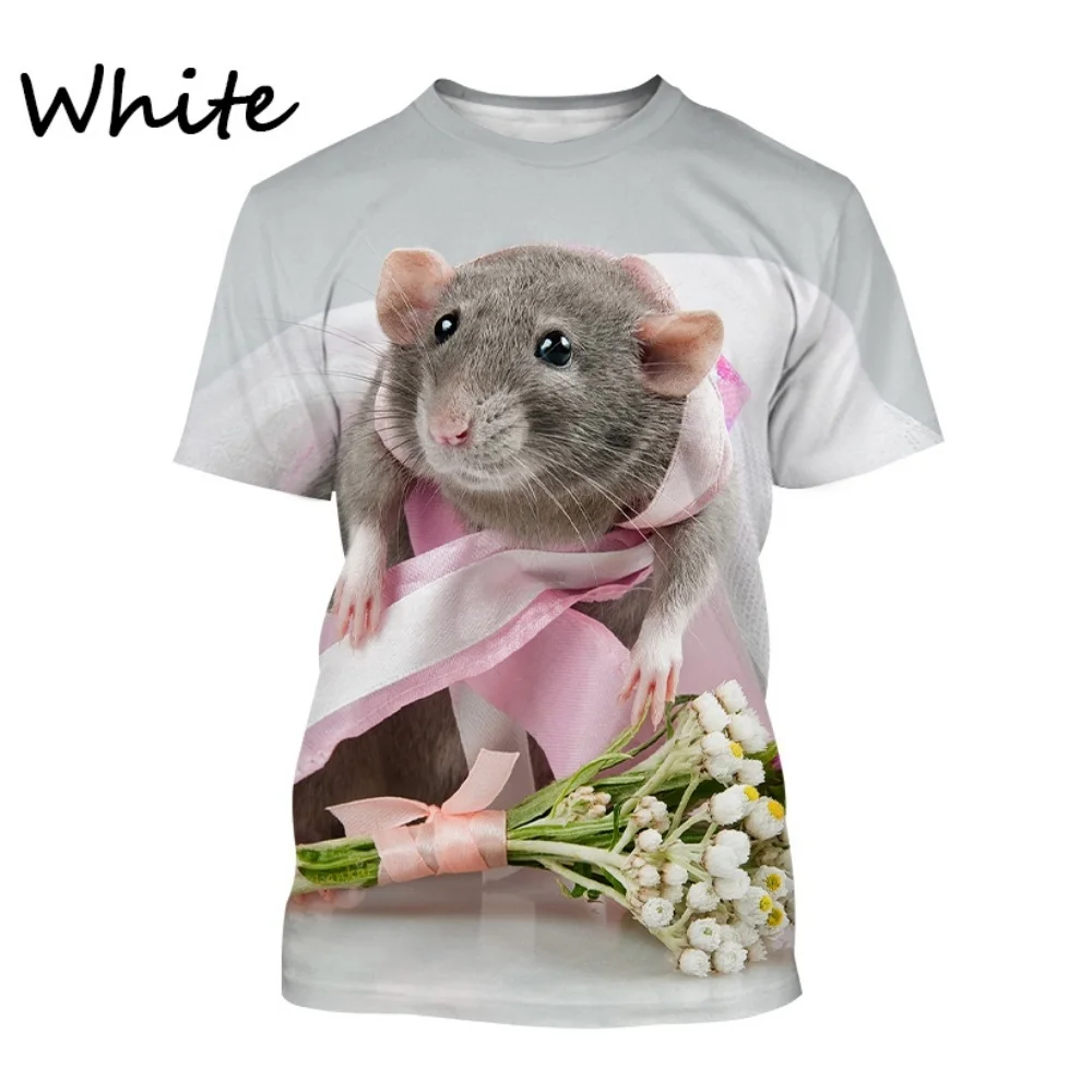Girls Fashion Clothes Animal Guinea Pig 3D Printing T-Shirt Causal Outdoor Kids T-Shirt Short Sleeve Tee Tops for Girls T-Shirt