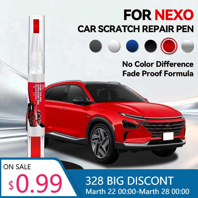 

Ручка-корректор для ремонта лакокрасочного покрытия Hyundai NEXO, средство для удаления царапин, аксессуары для авто, черный, белый, синий, серый цвета