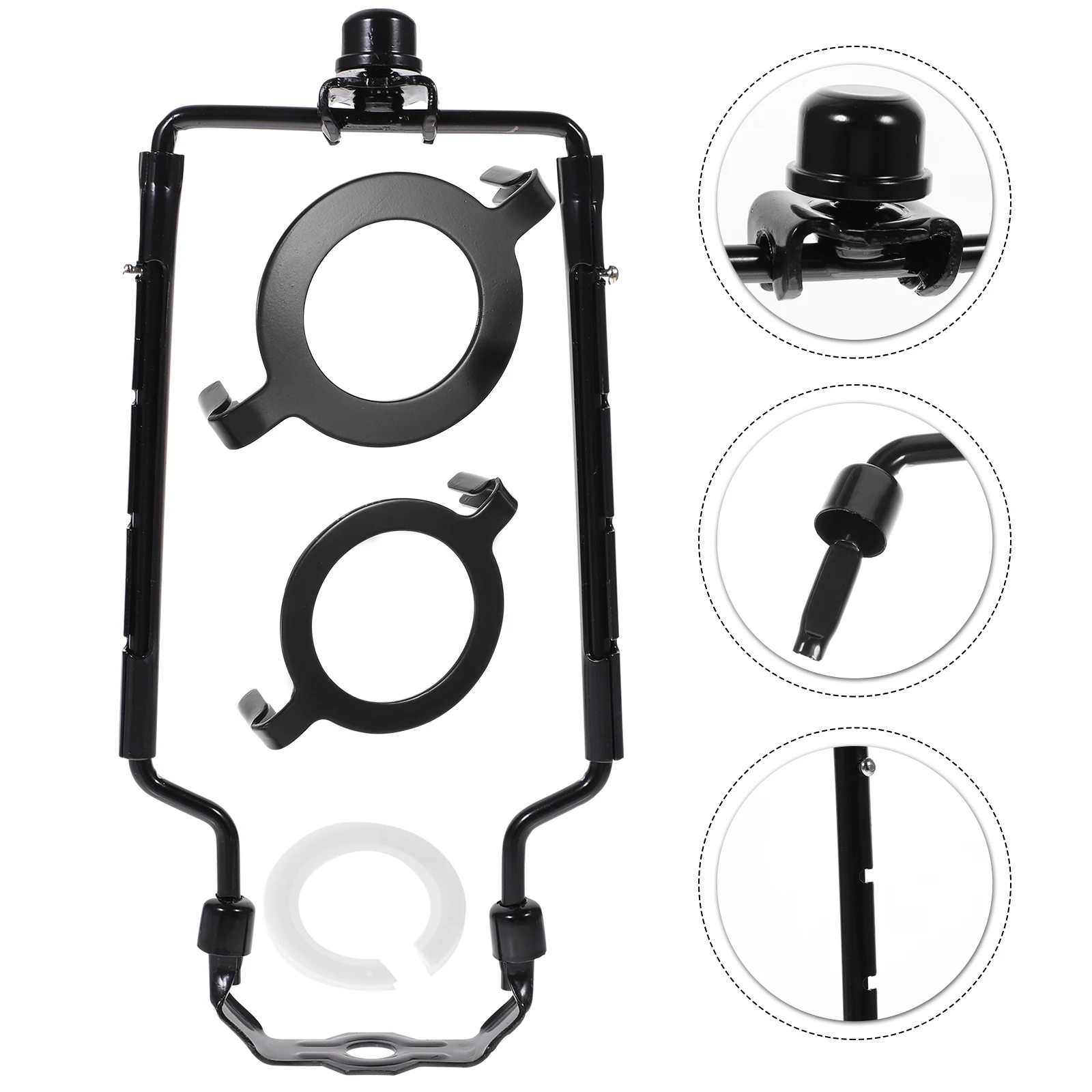

1 Set Heavy Duty Lamp Shade Harp Holder Adapter For 9-12 Inch Table Floor Lamps Nickel Plated Metal Rustproof Lighting Parts