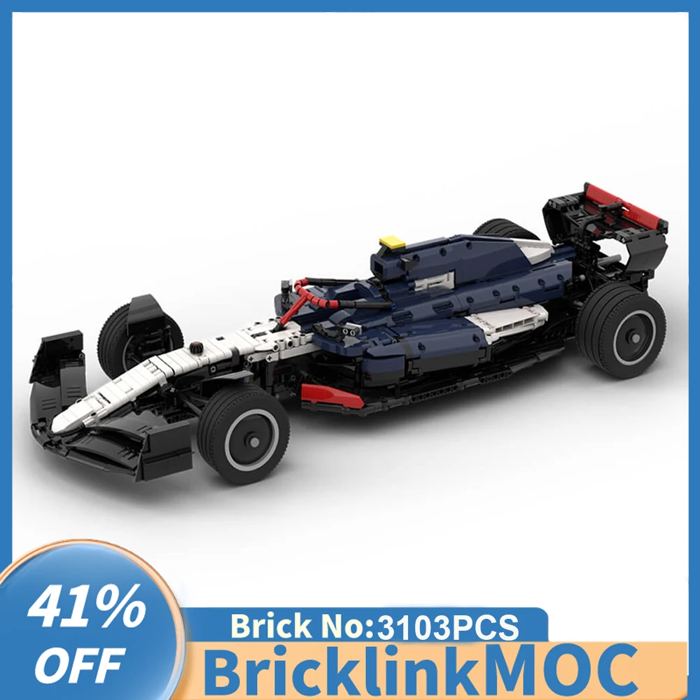 

3103 шт., масштаб 1:8, суперкар AlphaTauring F1, статическая версия, гоночная модель, творческие идеи «сделай сам», детские игрушки, подарочные технологии, блоки