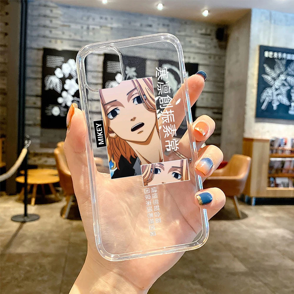 anime Tokyo Revengers Clear Transparent phone case for iPhone 11 12 13 mini pro XS MAX 8 7 6 6S Plus X SE XR