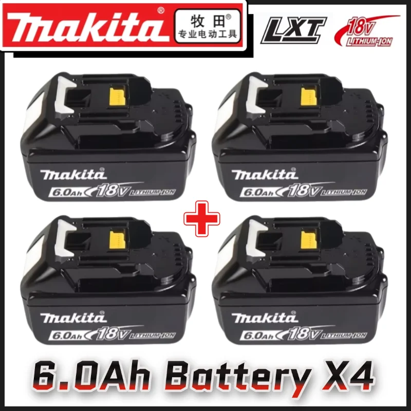 100% Original Makita 6Ah/5Ah/3Ah For Makita 18V Battery BL1830B BL1850B BL1850 BL1840 BL1860 BL1815 Replacement Lithium Battery