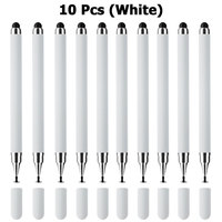 10Pcs Stylus Pen Universal 2 in 1 Drawing Screen Tablet Pen for IPhone IPad Capacitive Touch Pencil for Samsung Android Phone