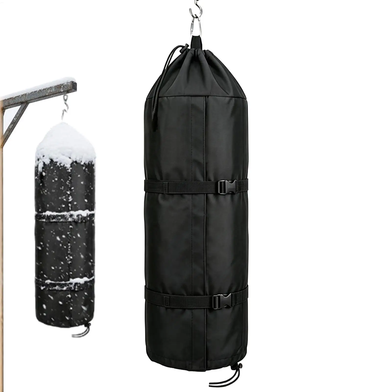 Waterproof 600D Oxford Hanging Boxing Sandbag Cover With Dualed Drawstrings For Outdoor Fitness Training Punching Bag Protection