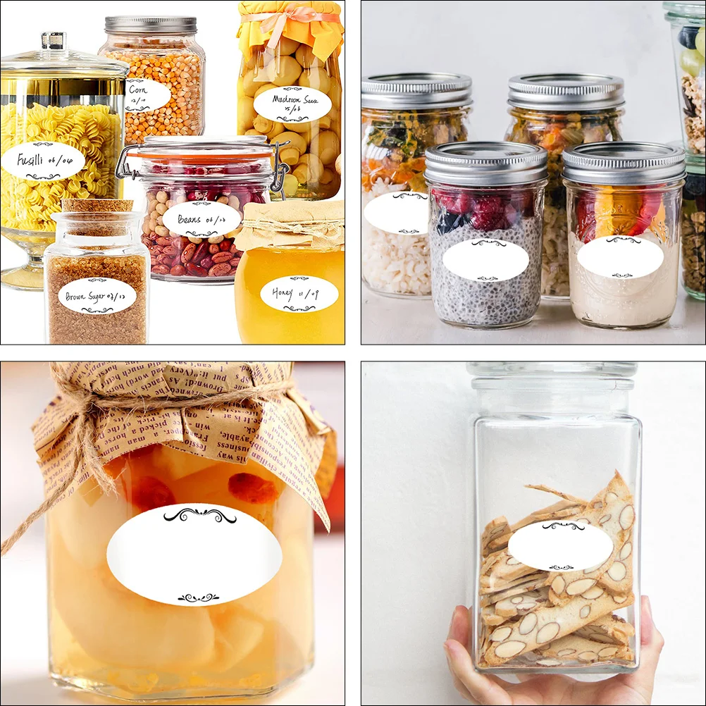 

500pcs Food Labels Canned Canning Stickers for Jars Colored Printable Small Adhesive Label Stickers DIY Gift Crafts Jar