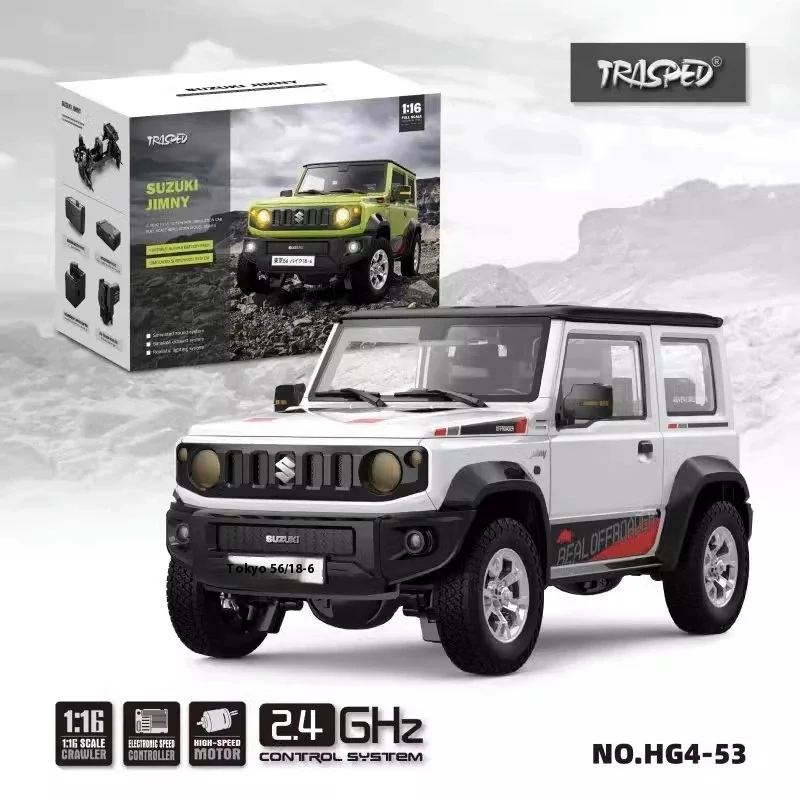 Hengguan HG4-53 1/16 RC Fuoristrada SUZUKI JIMNY 4WD Crawler RTR 2.4Ghz Fuoristrada Modello strisciante Veicolo con luci a LED