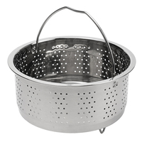 Stainless Steel Steamer Rack Insert Stock Pot With Handle Steaming Tray Rice Pressure Cooker Basket Steamer Kitchen Cooking Tool