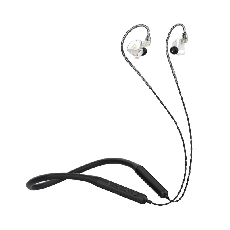 Auriculares inalámbricos con banda para el cuello, auriculares deportivos de graves profundos enchufables, auriculares inalámbricos estéreo Bluetooth con micrófonos claros