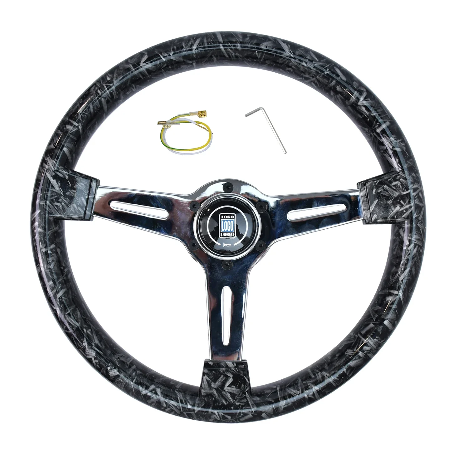 

340mm ABS universal steering wheel 40mm deep racing volante