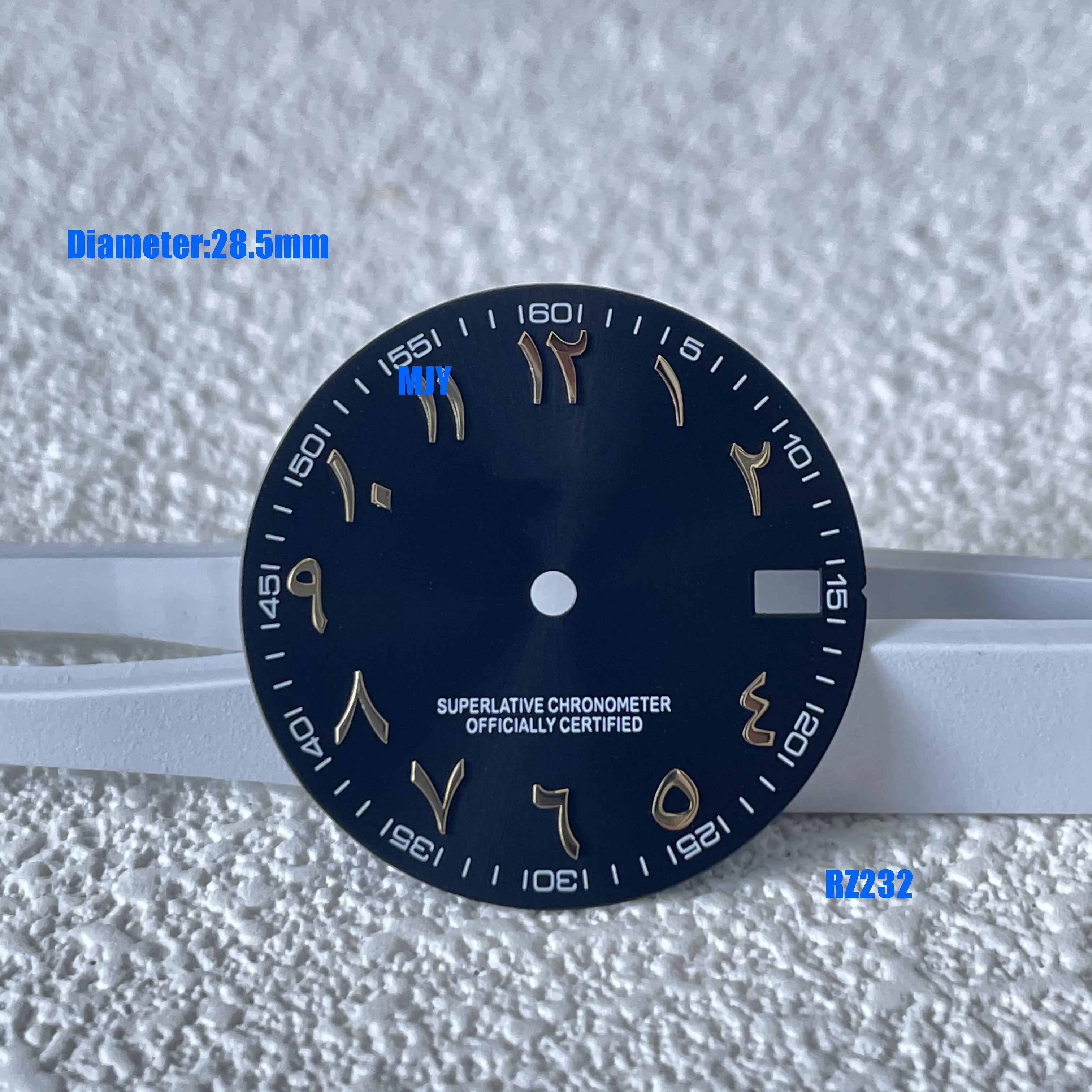 28,5 мм одиночный свет S логотип арабские цифры S циферблат подходит nh35 36 механизм S аксессуары для часов без светящихся инструментов для ремонта часов