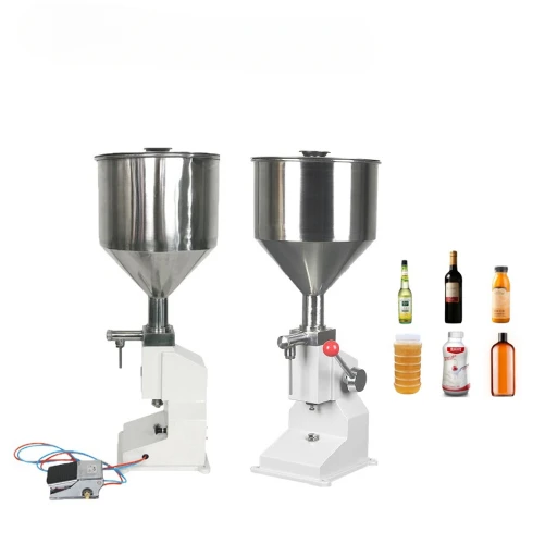 Manual filling bottled cola beverage mineral water piston filling machine