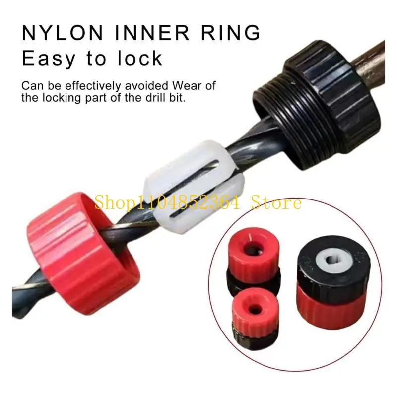 

652F 3Pcs Adjustable Drill Stop Collars 3-13mm Drill Bit Stop Collars Antislip Depth