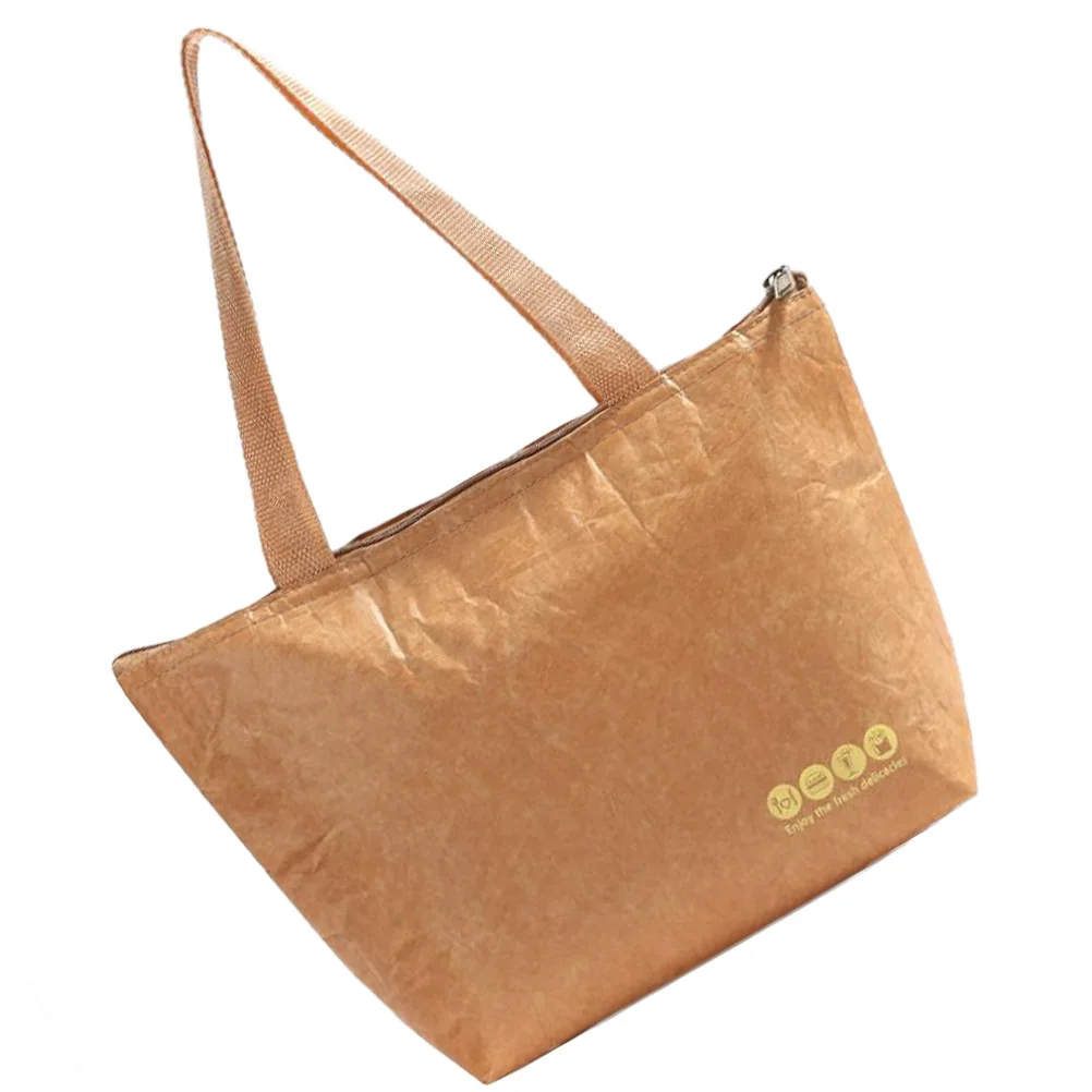 

1 Pc Multi-Purpose DuPont Paper Insulated Lunch Bag Portable Bento Tote for Students and Office Workers