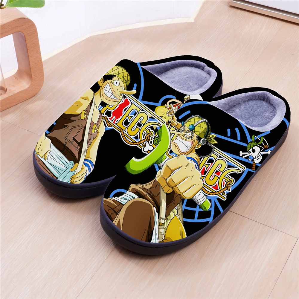 Winter Warme Slippers Anime Een Stuk Nico · Robin Cosplay Leuke Cartoon Schoenen Voor Mannen Vrouwen Jongen Meisje Unisex Slippers Halloween Cadeau