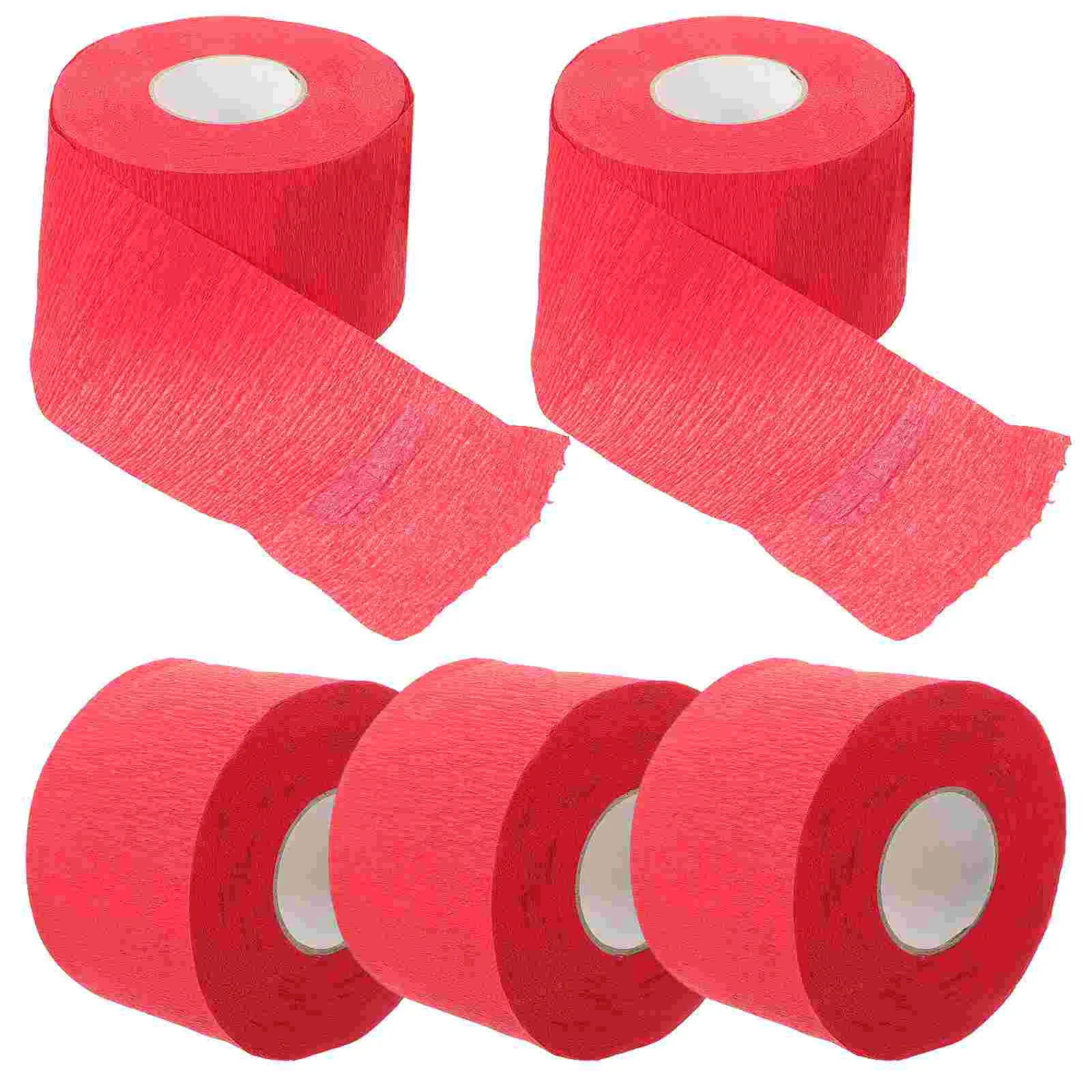 5 Rolls Modeling Barber Shop Supplies Scarf Paper Hairdressing Neck Wrapping Styling Strips