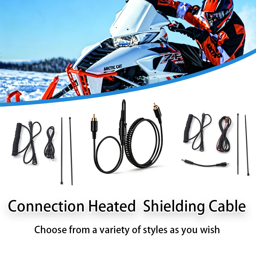 Helmet Heated Face Shield Cord Power Cord Replacement Choose from a variety of styles as you wish for short-distance snow biking