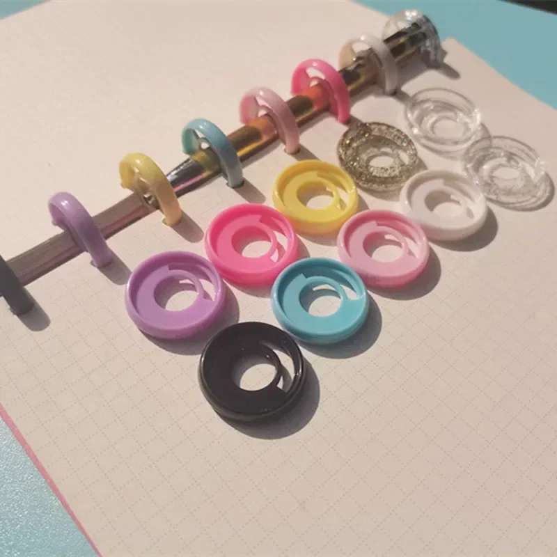 100PCS28MM new pen insertable plastic binding ring, binding buckle, mushroom hole notebook binding accessories, storage CD,