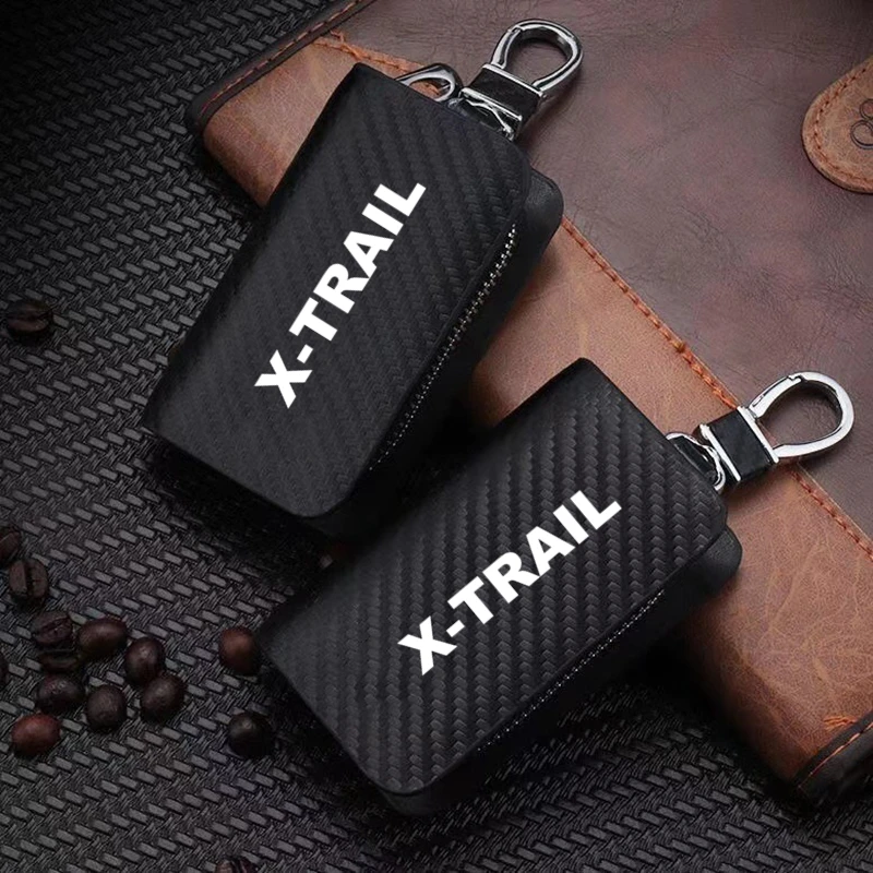 Car Key Protection Shell Bag Carbon Filber Car Key Case For Nissan Xtrail X Trail T30 T31 T32 2021 2020 2019 2018 2017 - 2001