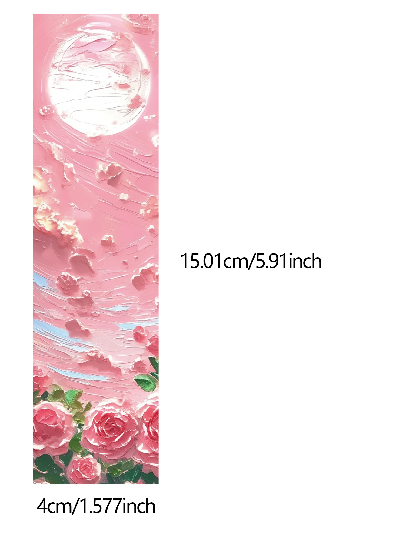 30PCS Beautiful Bookmarks Emboss Oil Painting Style Paper Bookmarks Fairy Tale Scenery Student Stationery