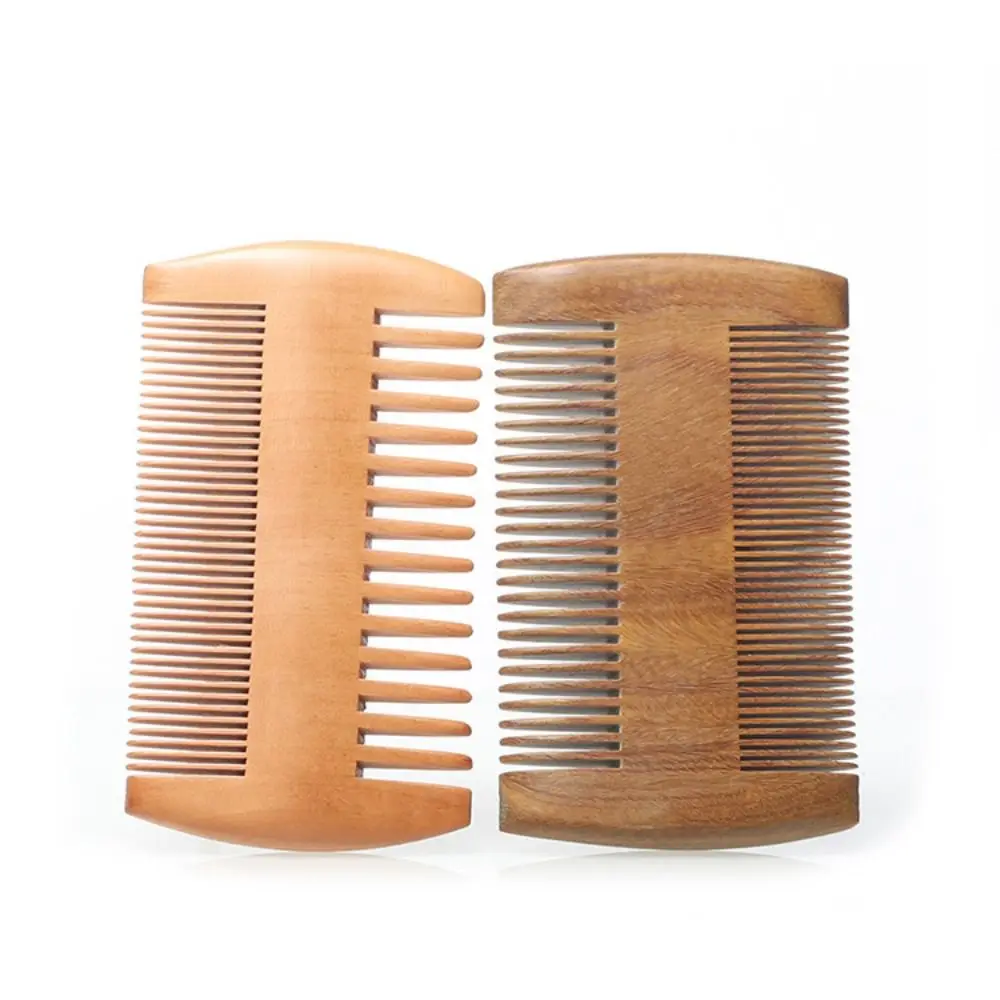 

Spray Paint Waxing Double-Sided Massage Scalp Head Care Natural Peach Wood Beard Comb Grate Comb Remove Dandruff Lice