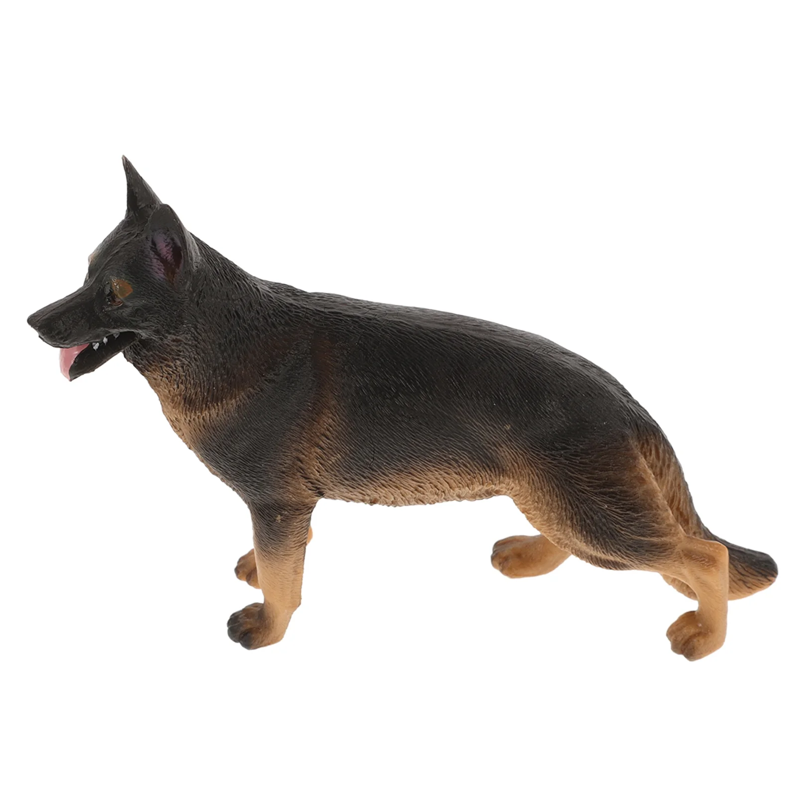 Figura De Cão De Plástico Para Crianças, Mini Modelo De Cão, Pastor Alemão, Estátua, Animal, Figurinhas De Carro, Escultura De Cachorro