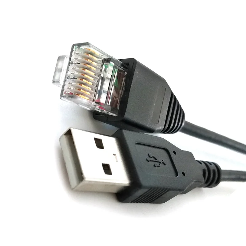 USB To RJ50 Console Cable with Molded Strain Relief Boot,5M