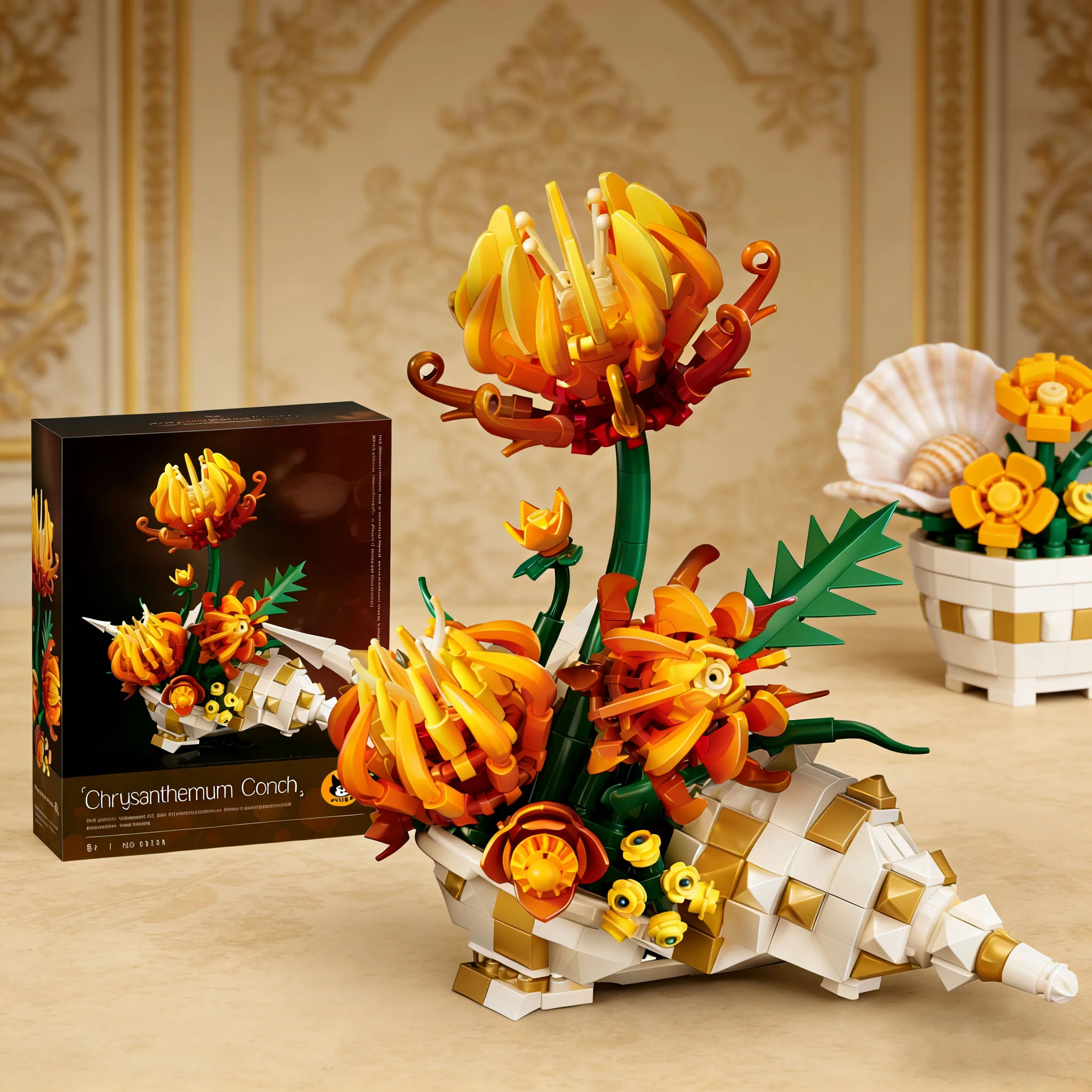 

Конструктор MOC: Хризантема, Ракушка, Декор для рабочего стола, Цветы в горшках, Орхидея, Модель из кирпичиков, Сделай сам, Игрушки-конструкторы, Подарки для детей и взрослых