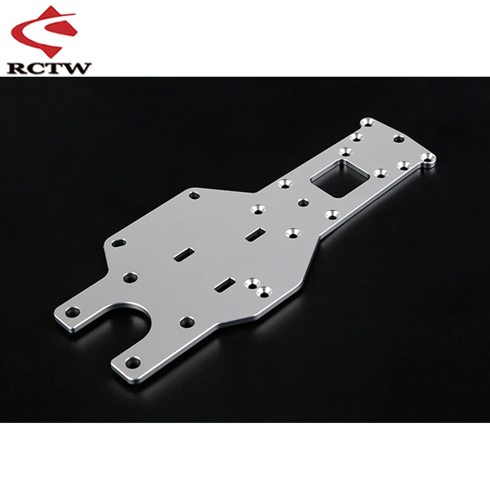 Piastra di protezione posteriore ispessita in metallo CNC per parti di automobili Rc per camion 1/5 Hpi Rovan Km Rofun Baja 5b 5t 5sc