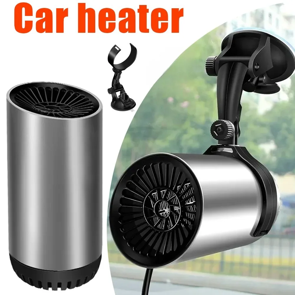 سخان السيارة المحمولة الزجاج الأمامي مزيل الصقيع مزيل الضباب التدفئة السريعة التبريد قابل للتعديل المكونات استخدام لسيارة SUV شاحنة الشتاء التدفئة