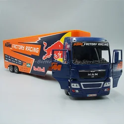 1:32-ミニチュアメタルモデルのおもちゃ,tgxトラクター,コンテナ,収集車のレプリカ