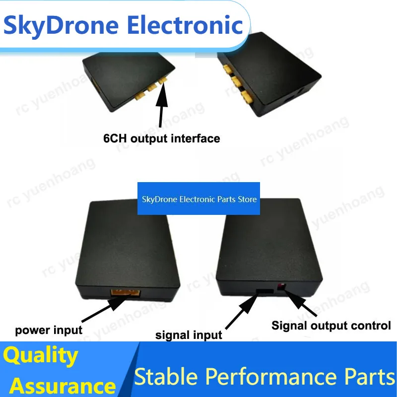 SkyDEl1PCS RC Multi-rotor Airplane Night Navigation Lights 95W/100W High Brightness Emergency Light 6CH Output PWM Controller Mo