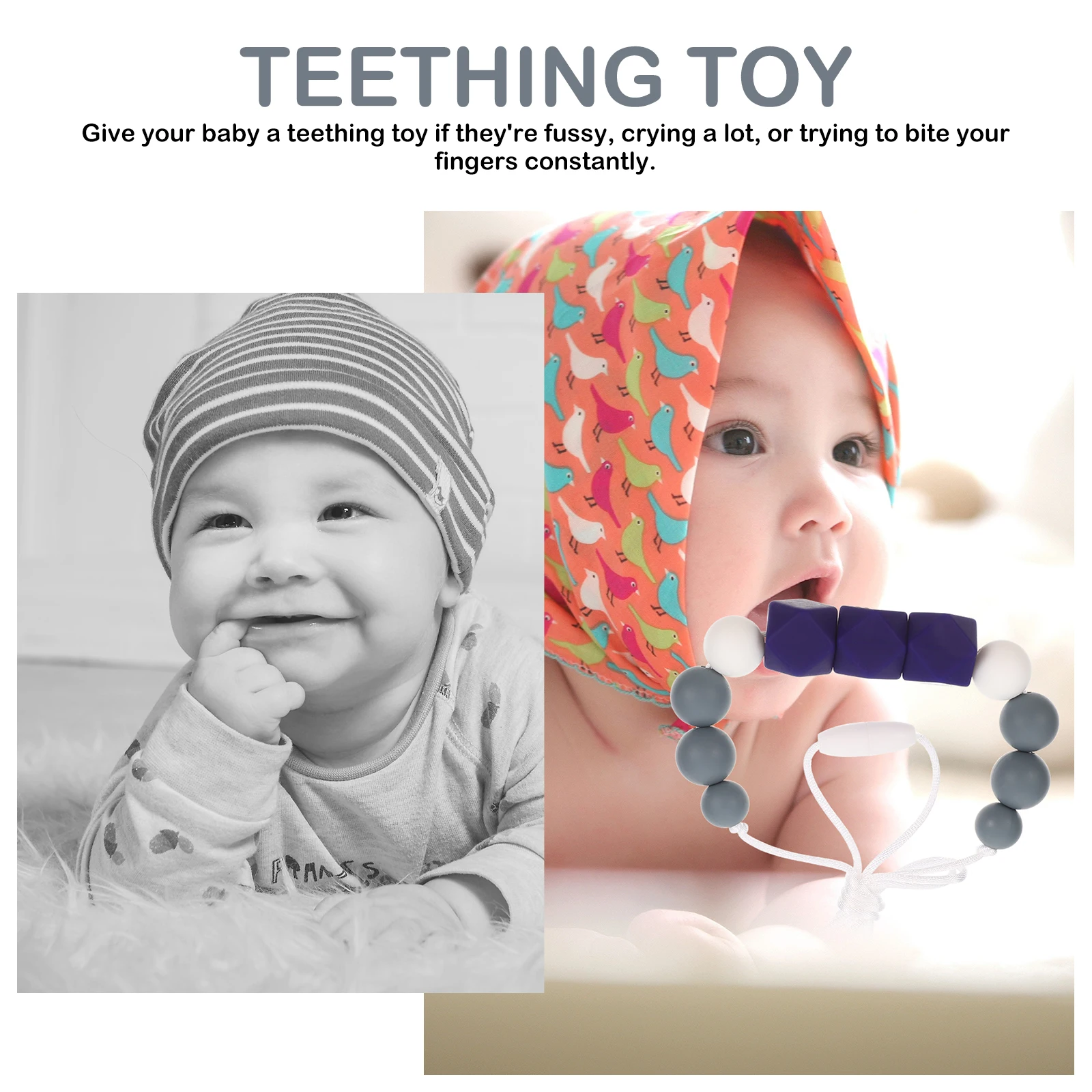 

Детское силиконовое ожерелье для прорезывания зубов, жевательная цепочка для младенцев, облегчение жевания, прорезыватель для младенцев, ожерелье для прорезывания зубов для маленьких девочек