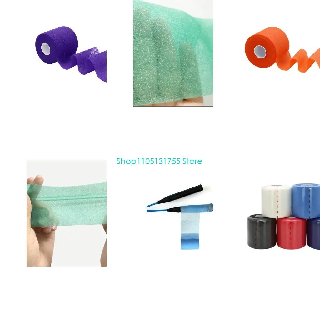 

K0EF Soft Sports Tape, 1 Roll Wrap Tape Sponges Underwrap Tape, Not-Adhesive Protective Foams Wrap for Ankle, Wrist, Hand