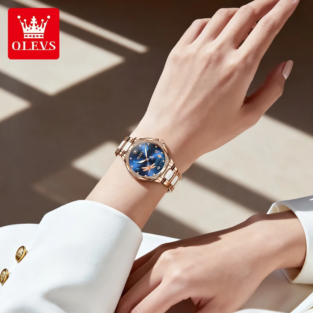 Women's OLEVS 6610 Luxury Mechanical Watch with Waterproof Design