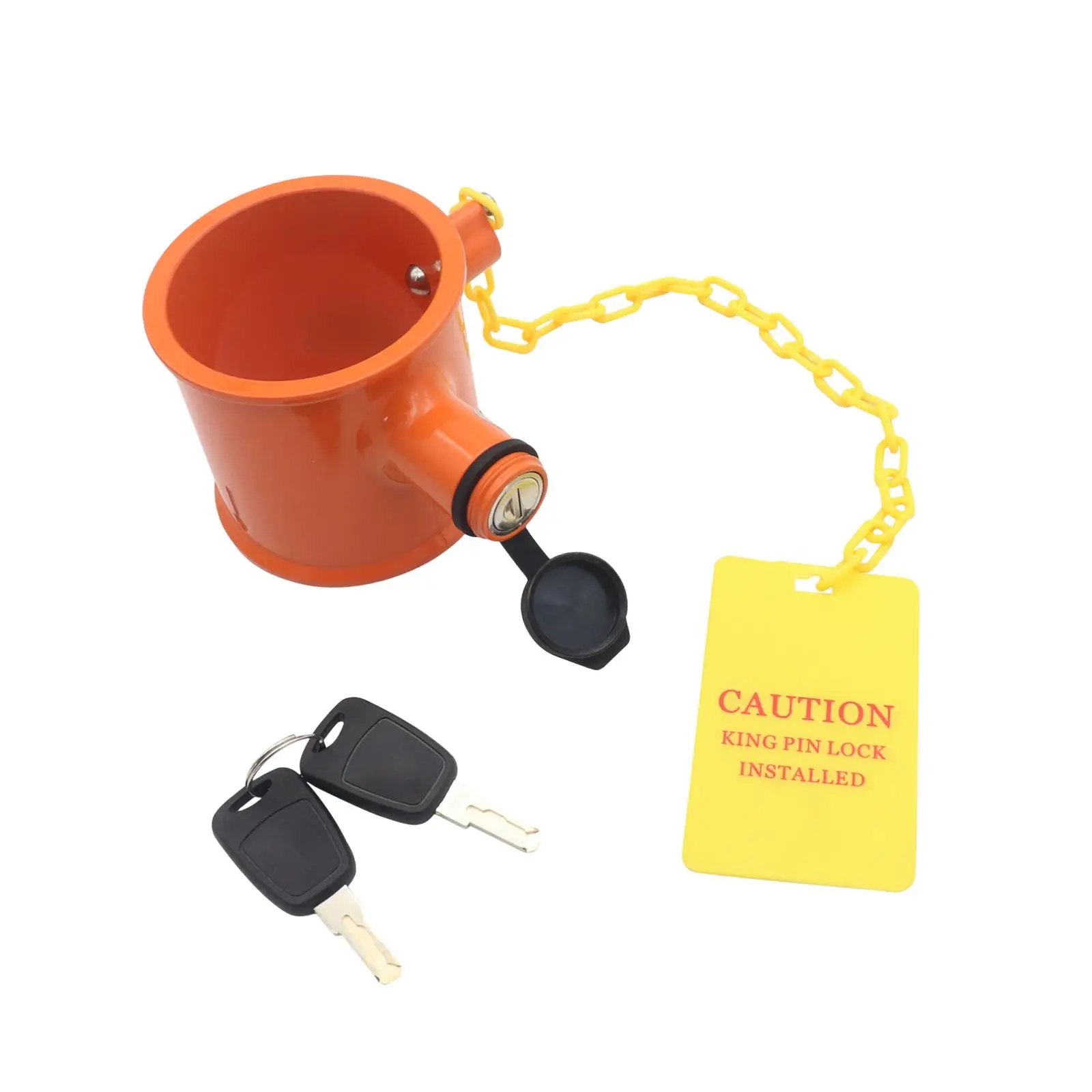 

Trailer Coupler Lock with 2 Keys Towing Lock for RV Towed Vehicle Truck