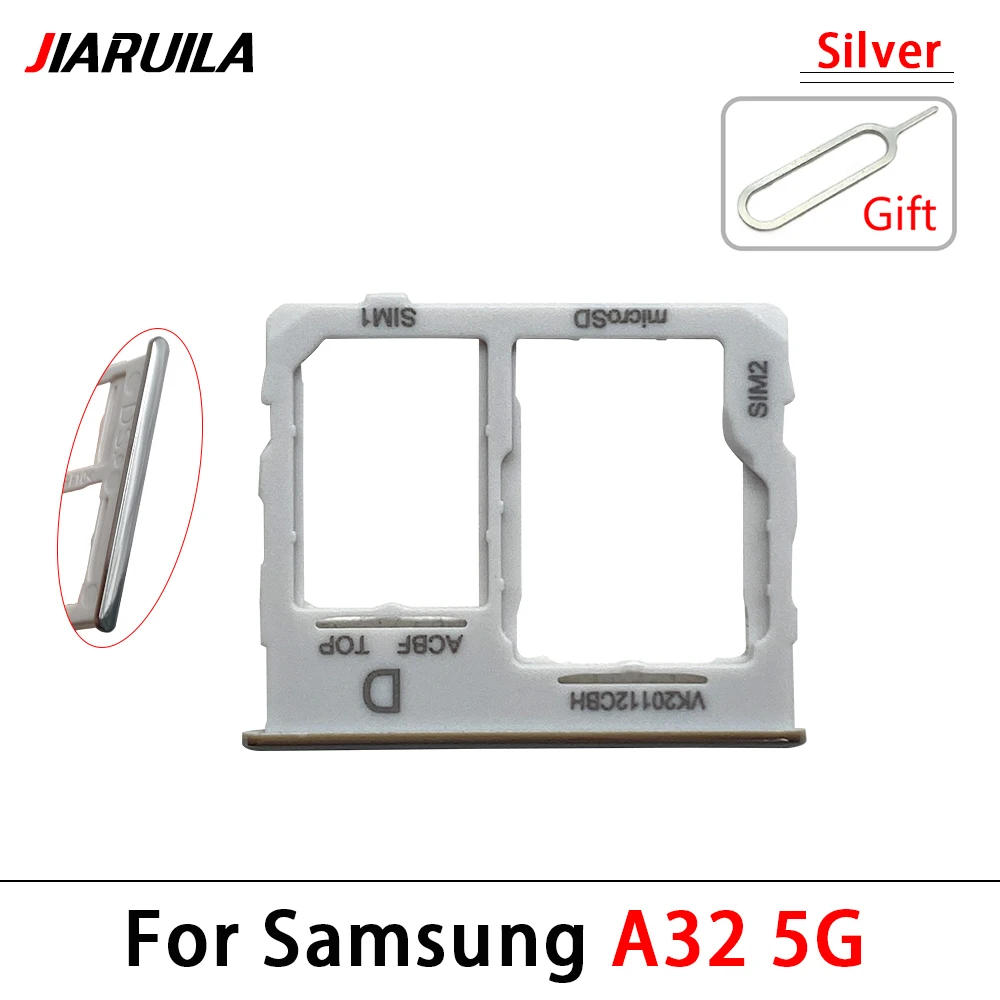 20 Stuks, Voor Samsung A14 4G 5G A145 A146 A32 5G A326 Sim Kaart Sleuf Lade Chip Lade Houder Reparatie Onderdeel + Pin