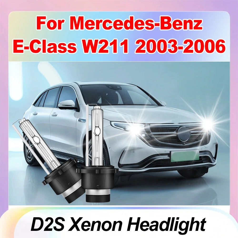 

Front Lights Xenon Headlight Car Lights D2S Plug And Play Xenon Lamps 6000K Super White For Mercedes-Benz E-Class W211 2003-2006